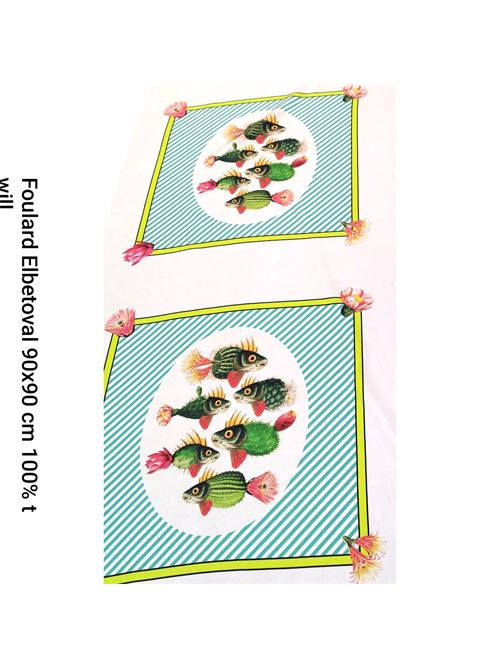 tessuto foulard pesxci in twill Laboratorio Capri | FOULARDEBETOVALFOULARDEBETOVAL